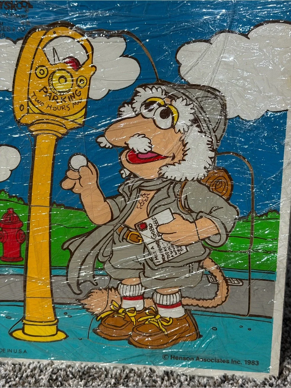 Vintage Fraggle Rock wooden puzzle.